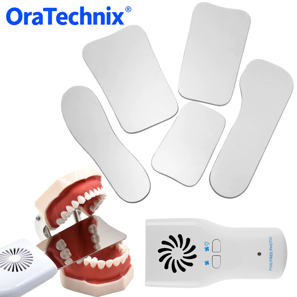 Photography Lighting Set - Dental Anti-Fog Mirrors Set With LED