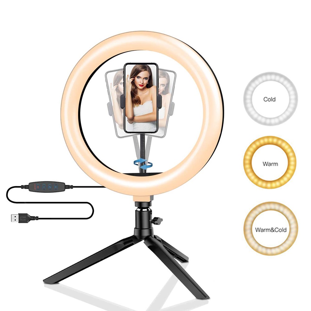 Photography Lighting Set - 26cm 10 inch Led Ring Selfie
