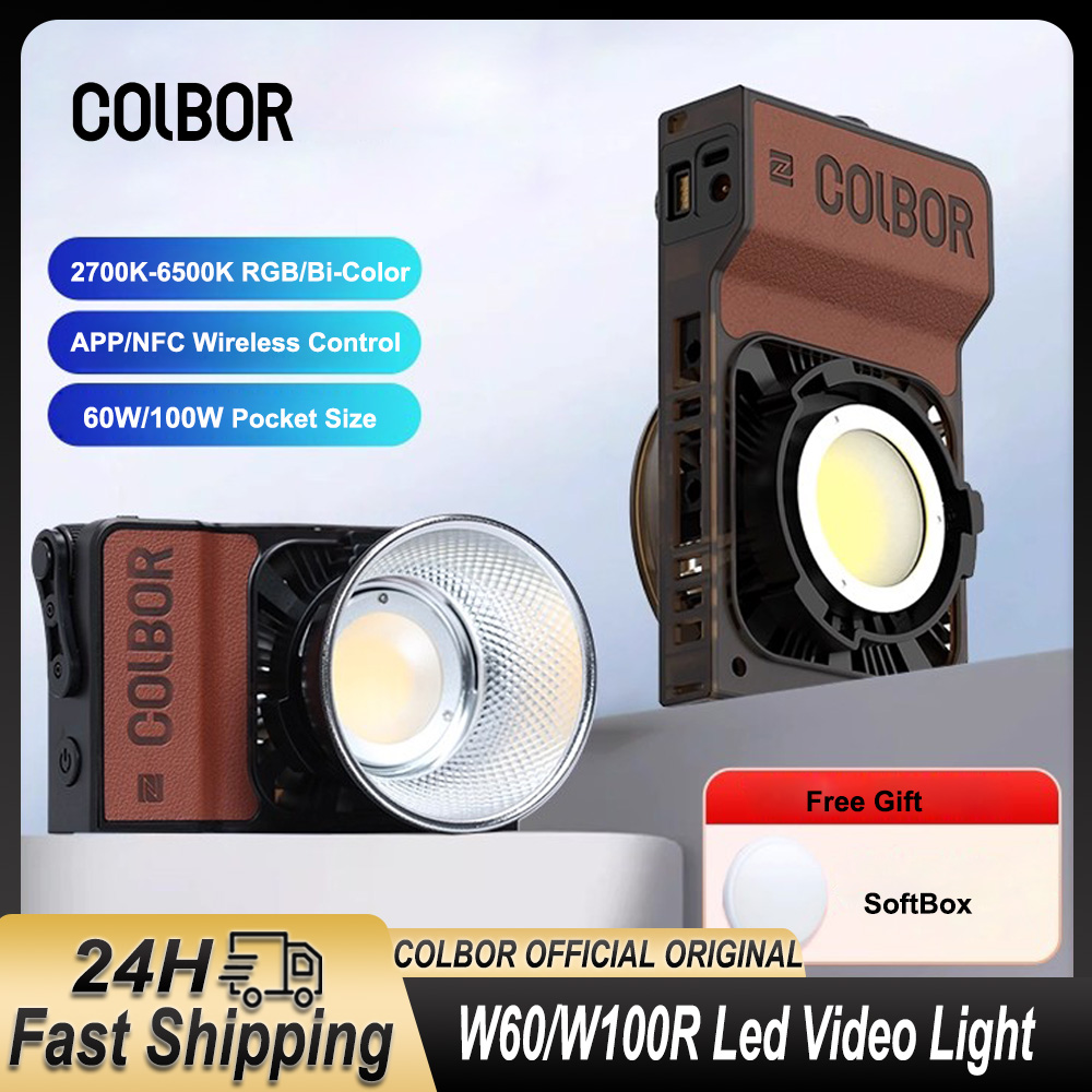 Photography Lighting Wireless - Colbor W60 W100R RGB LED Video