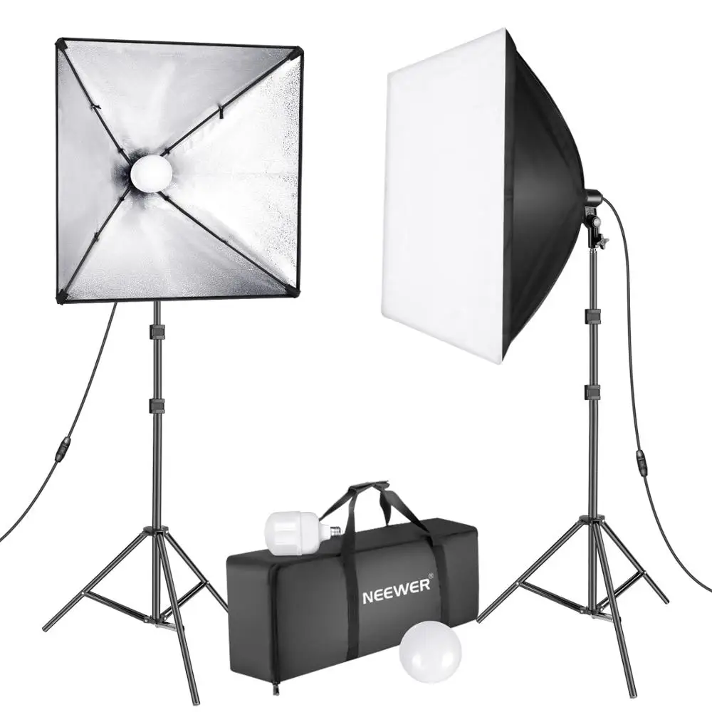Photography Lighting Kit Neewer - Neewer Upgraded 450W LED Photography Softbox