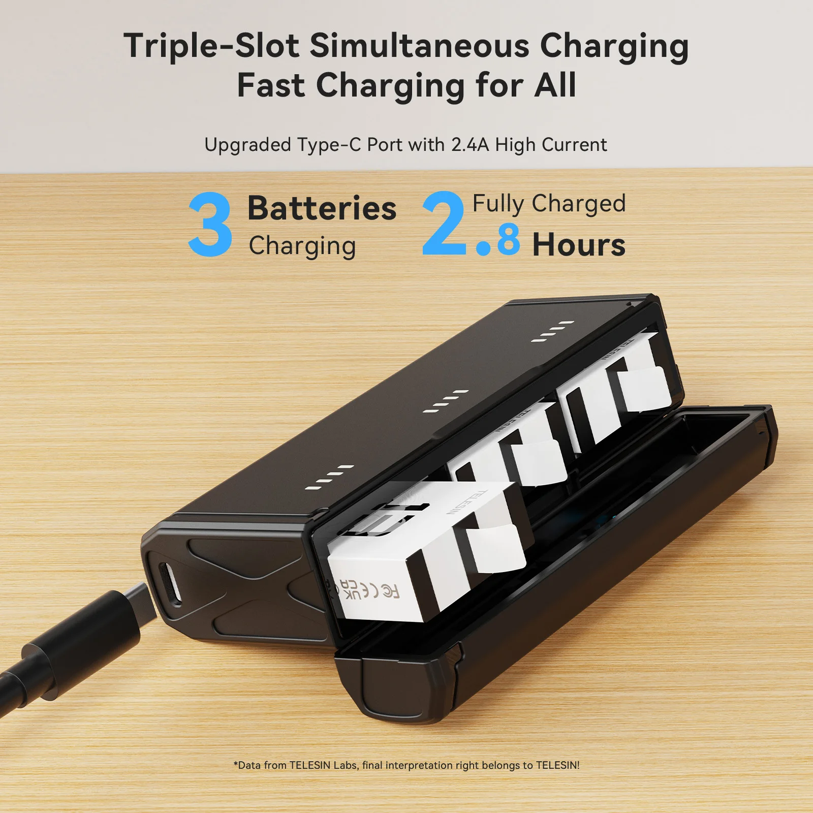TELESIN Portable Fast Charging - Gopro Action Camera Hero 13 Black review and price