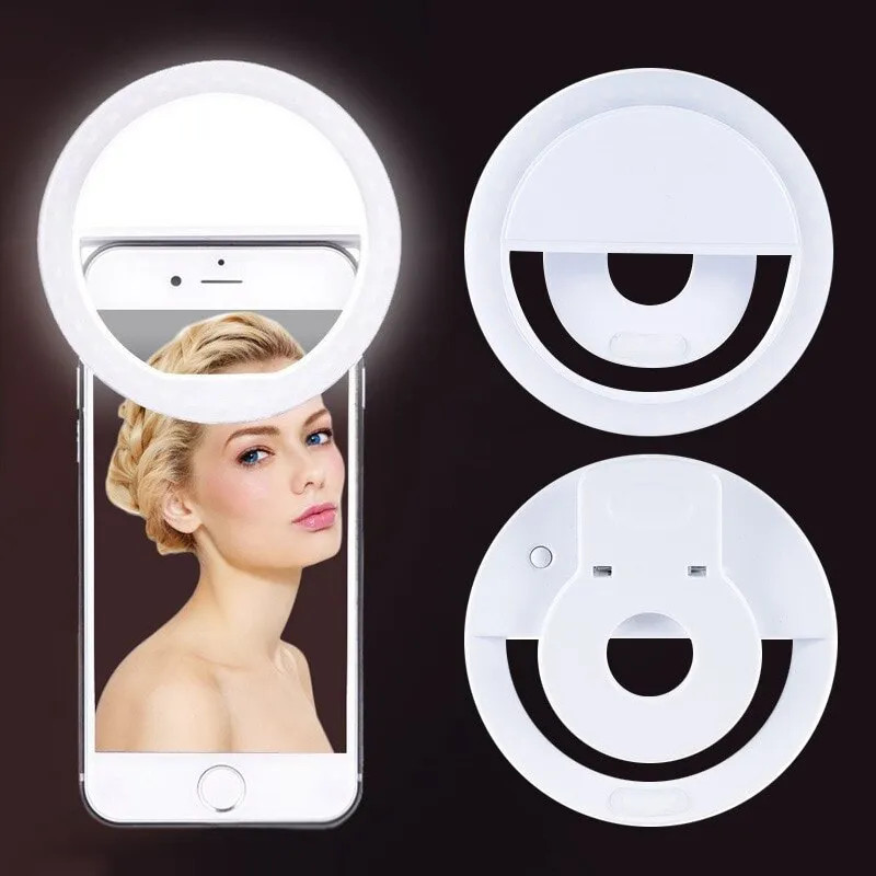 USB Rechargeable LED Selfie Ri - Photography Lighting Products review and price