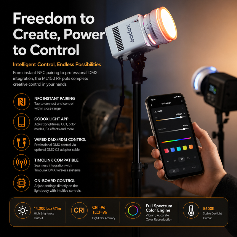Godox ML150RF Full-color LED V - Photography Lighting Wireless review and price