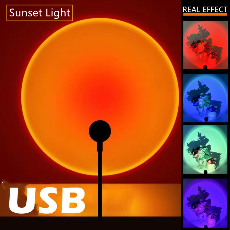 Led 5V Colorful USB Sunset Lam - Photography Lighting Diy review and price