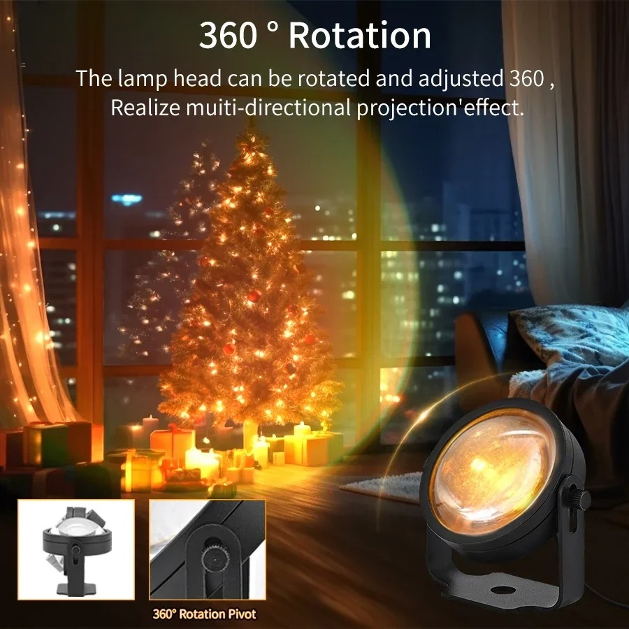 Smart LED Sunset Projector Lam - Photography Lighting Diy review and price