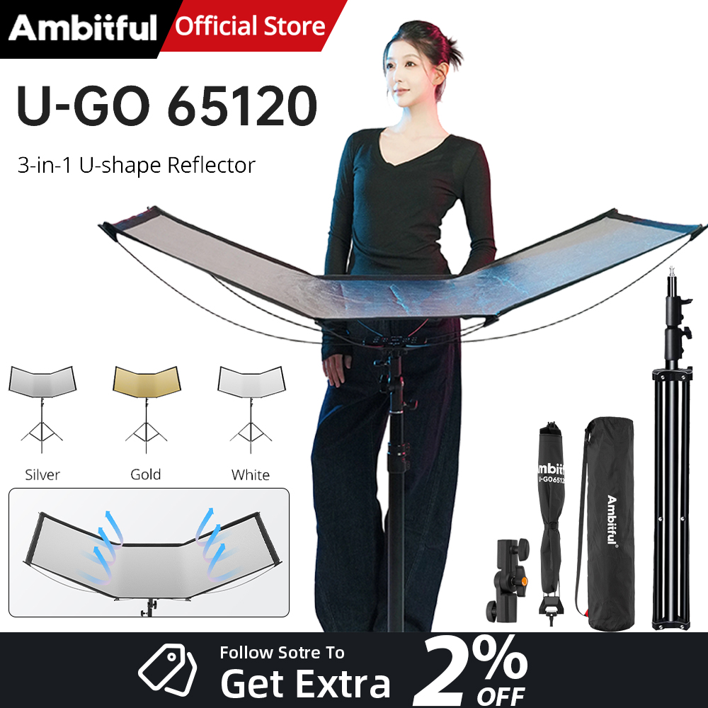AMBITFUL 3in1 U-Type Light Dif - Photography Lighting Type review and price