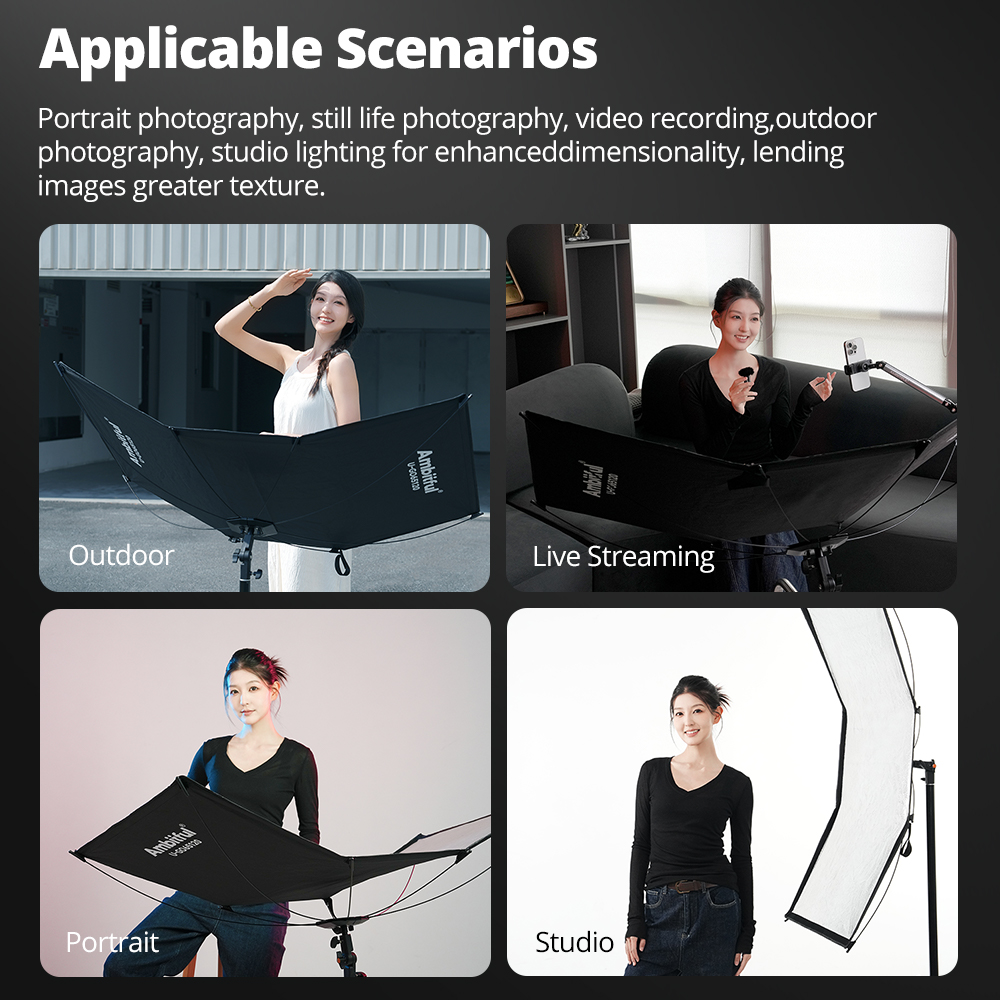 AMBITFUL 3in1 U-Type Light Dif - Photography Lighting Type review and price