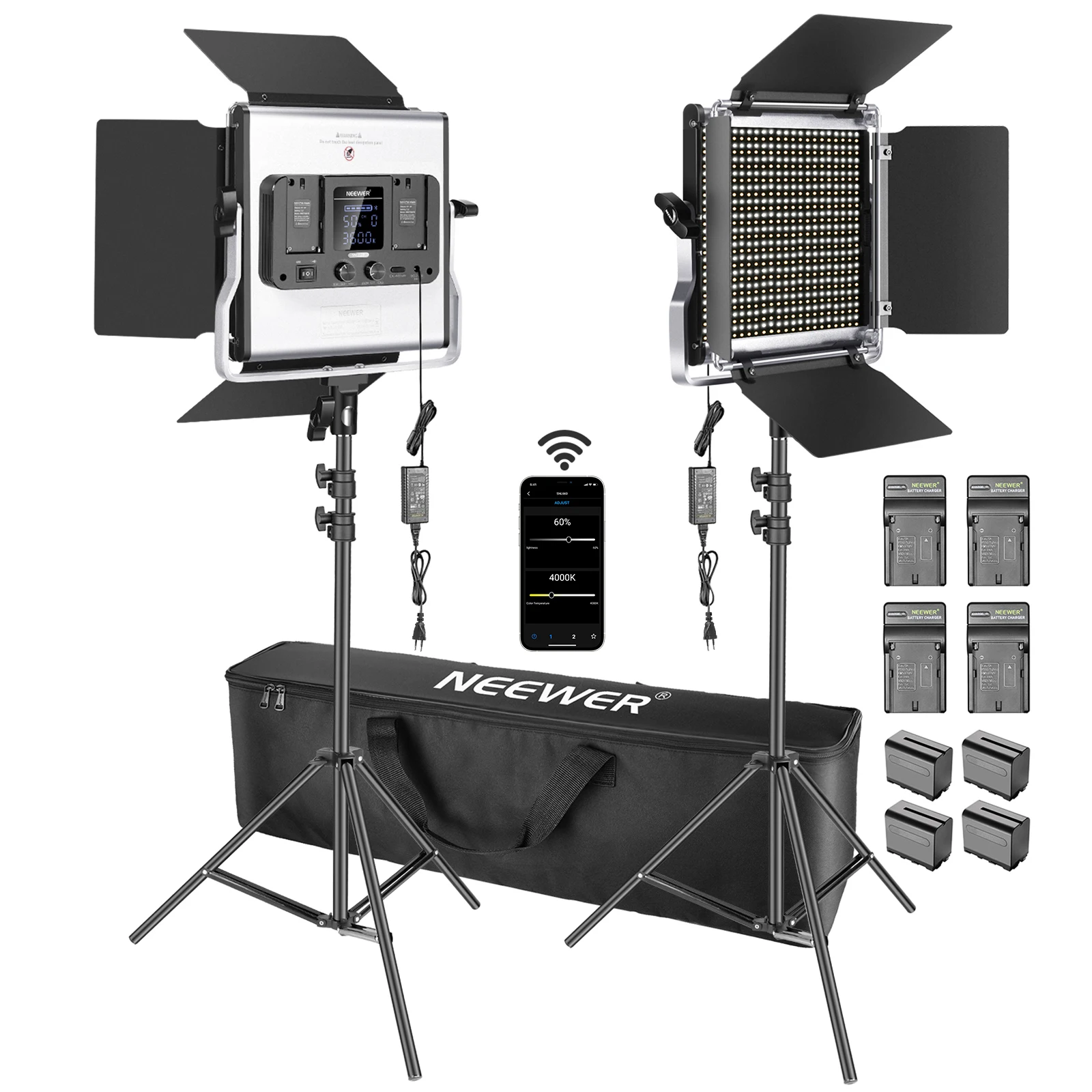 Neewer 2 Packs 660 LED Video L - Photography Lighting Kit Neewer review and price