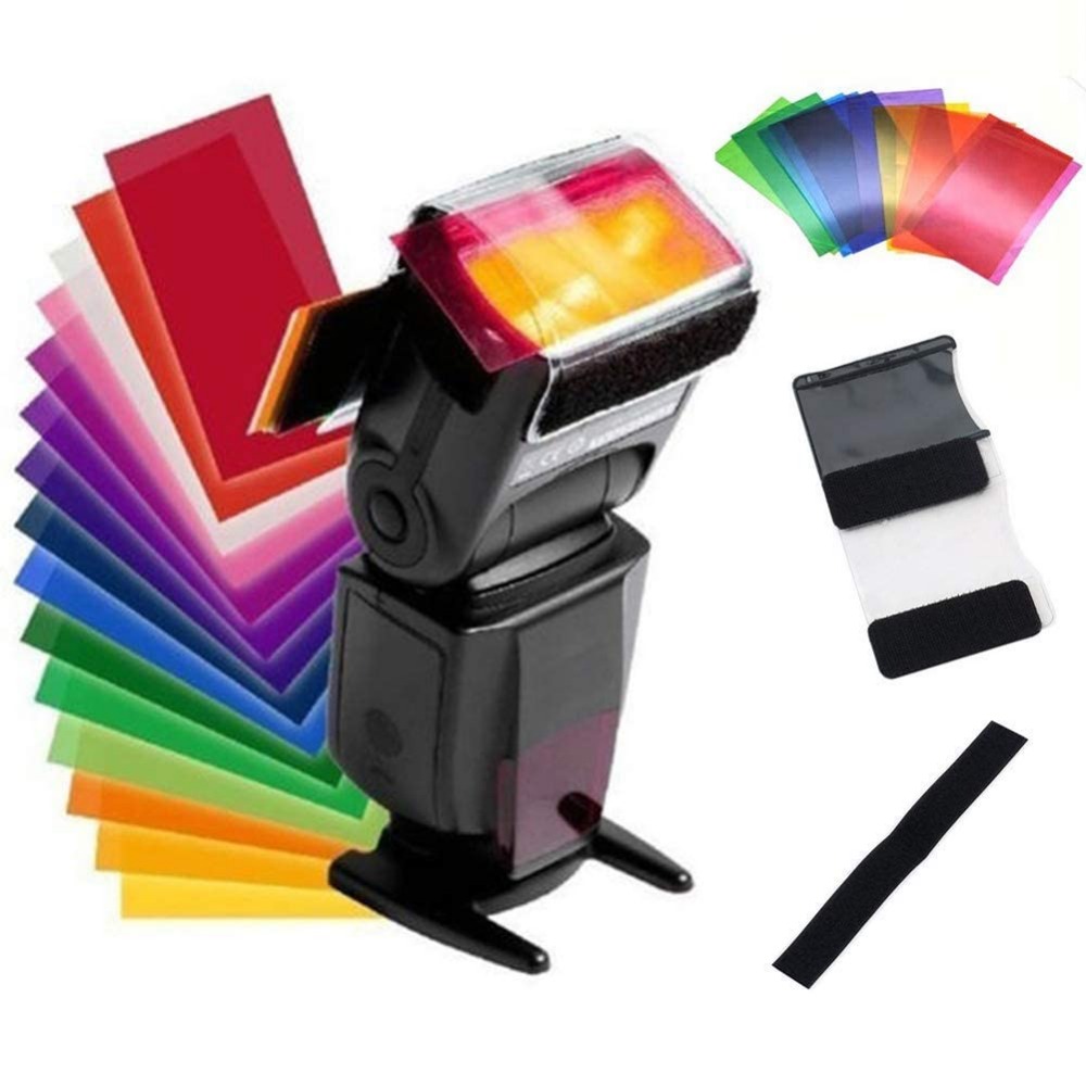 12 Colors Camera Flash Gels Li - Photography Lighting Diy review and price
