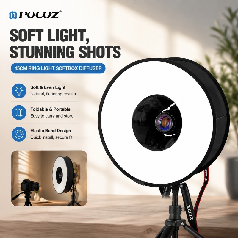 Foldable 45cm Ring‑flash Soft‑ - Photography Lighting Type review and price