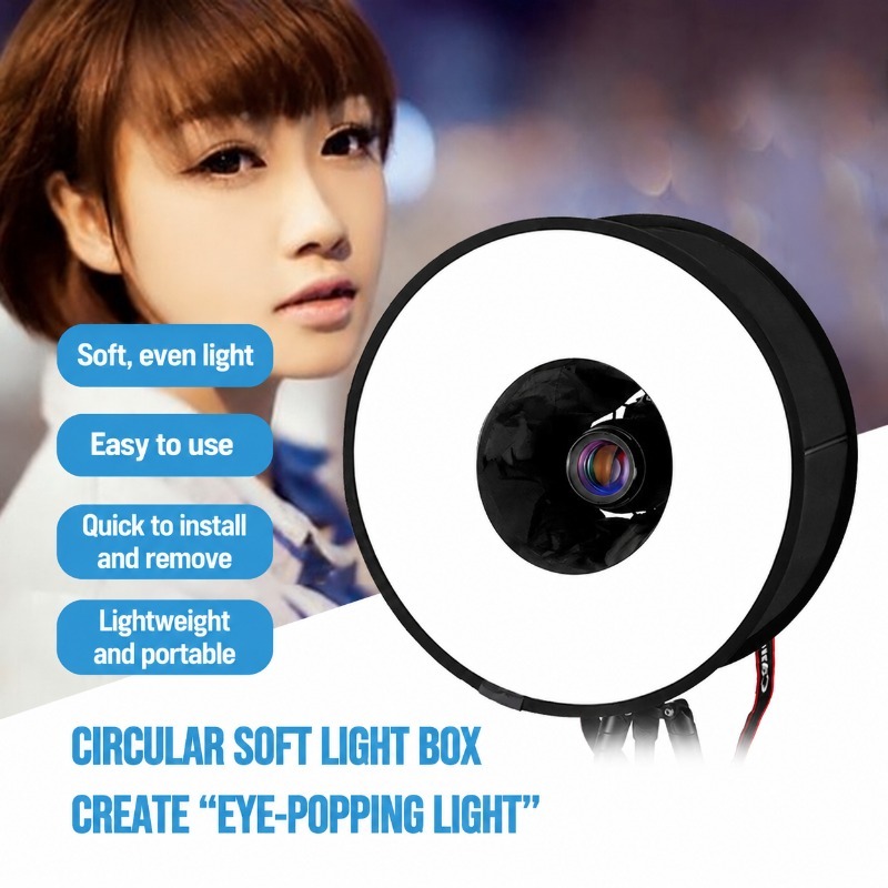 Foldable 45cm Ring‑flash Soft‑ - Photography Lighting Type review and price