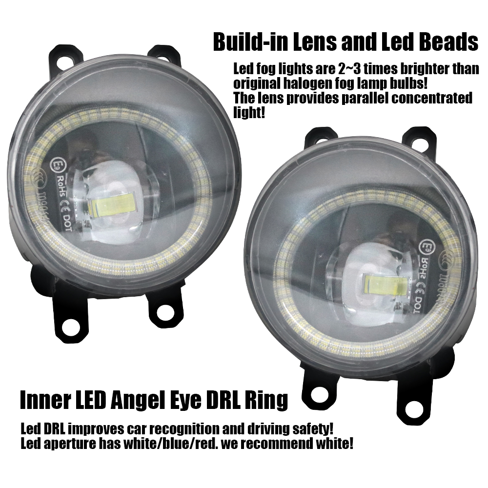 LED Fog Lamp PTF Lens for Peug - Led Ring Light 18 review and price