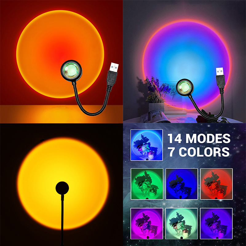 ZK40 LED Sunset Lamp Nightligh - Photography Lighting Diy review and price